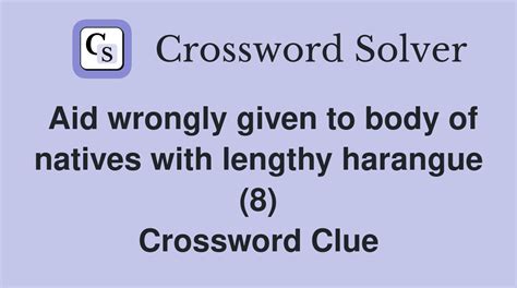 give aid crossword clue|More.